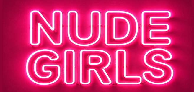 Neon Nude Girls sign